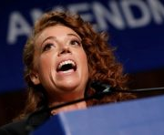 <center><font size=+2><b>Michelle Wolf at the 2018<small><br>White House Correspondents’ Dinner</small></b></font></center></a>
<p>Good evening. Good evening. Here we are, the White House correspondents’ dinner: Like a porn star says when she’s about to have sex with a Trump, let’s get this over with.<a href=
